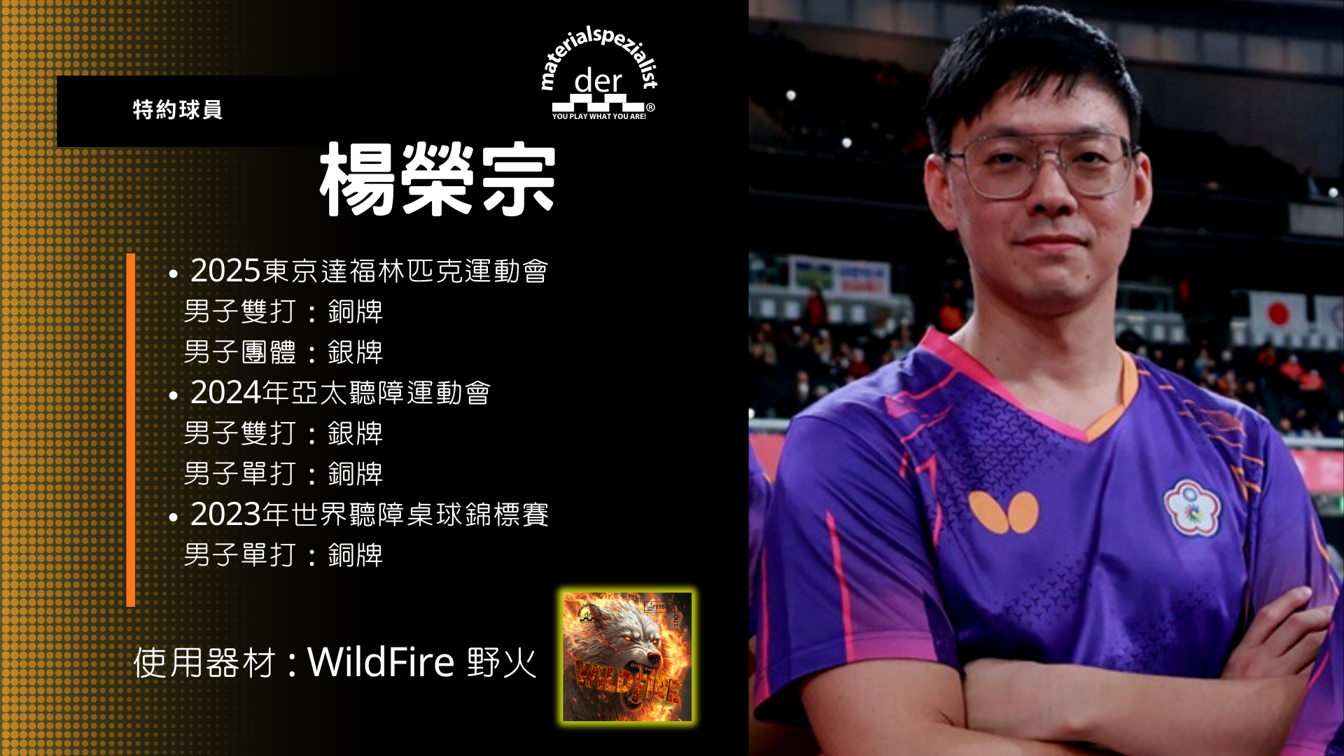 材料專家特約球員 - 楊榮宗